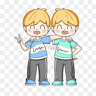 双胞胎男孩卡通头像(儿童头像超萌男孩卡通)