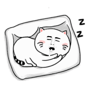 睡觉猫头像图文(闭眼猫咪头像)