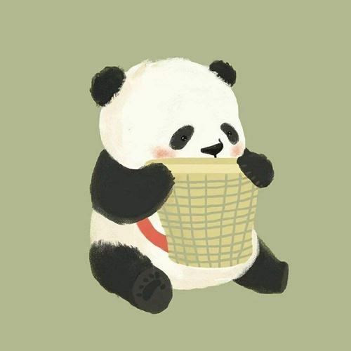 熊猫头卡通头像图片可爱(熊猫可爱卡通头像图片大全)