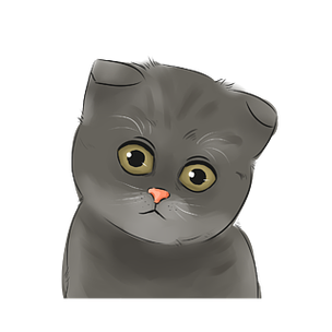 卡通灰色猫猫头像(帅气猫猫卡通头像)