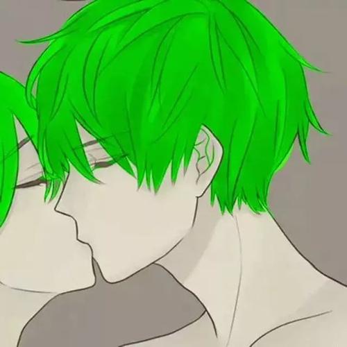 绿色的动漫情侣头像大全(情侣头像动漫绿色和蓝色)