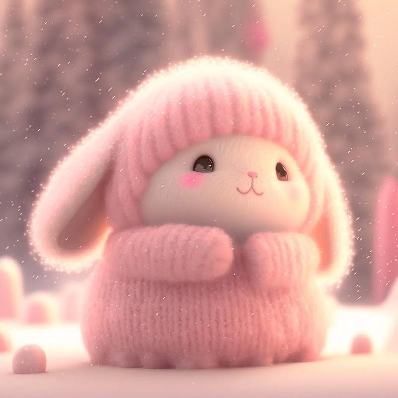超可爱的头像兔兔(可爱的粉色兔兔头像)
