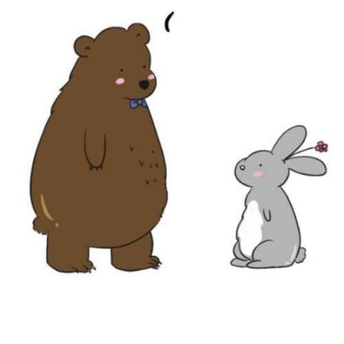 兔子和熊动画情侣头像(兔子和熊情侣头像图片可保存)