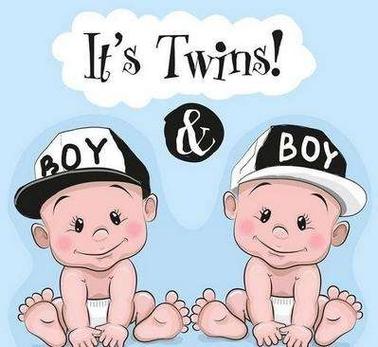 双胞胎儿子头像卡通(双胞胎亲子卡通头像背景)