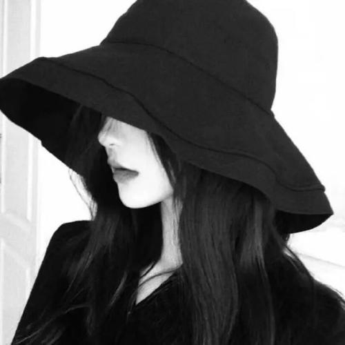 黑帽子灰衣服头像(黑色帽子黑色口罩头像)