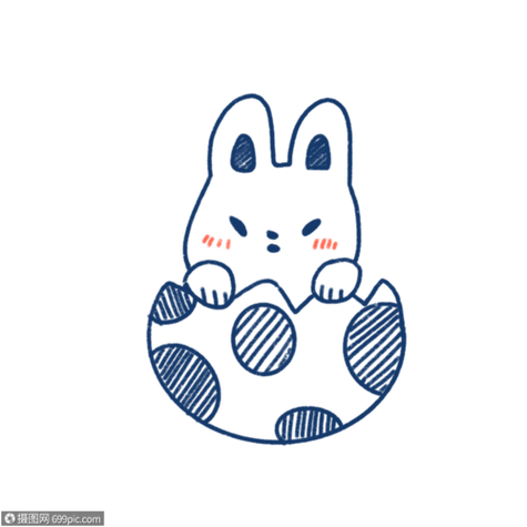 黑色萌萌的兔子头像(微信可爱兔子头像图片)