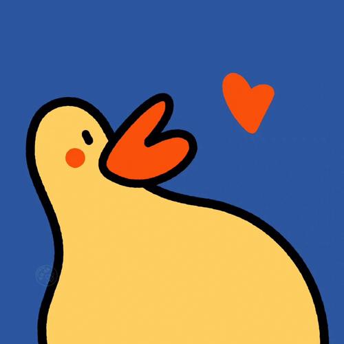 可爱的鸭子情侣头像(头顶鸭子的情侣头像)