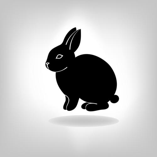黑色萌萌的兔子头像(微信可爱兔子头像图片)