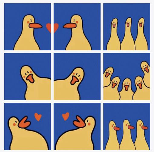 人和鸭子的情侣头像(鸭子情侣头像一左一右)
