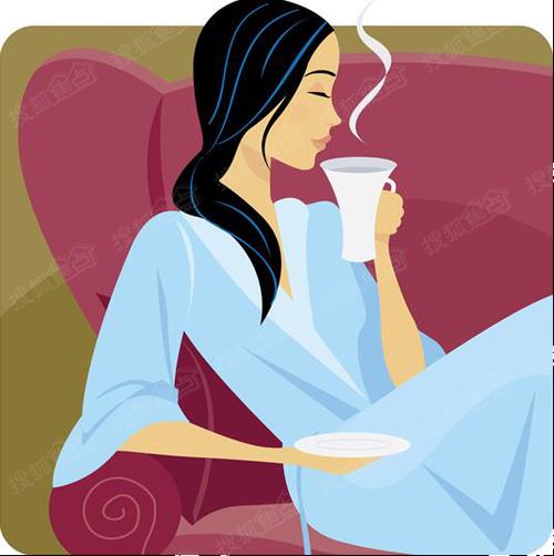 喝咖啡卡通女头像气质(喝咖啡看书的女人卡通头像)