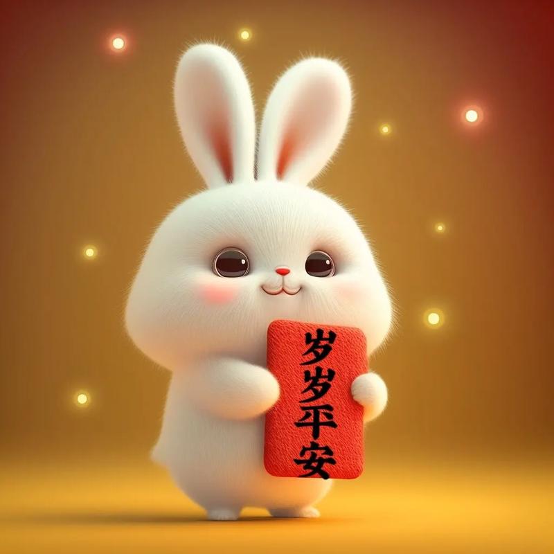 2023年微信新年兔子头像(2023兔子微信头像红色)