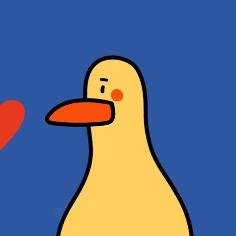 带鸭子的情侣头像(鸭子可爱情侣头像图片)