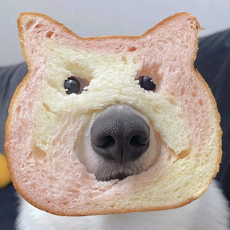头像狗吃面包(头像小狗吃胡萝卜)