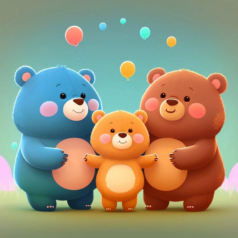 三只小熊头像三个人(三只小熊图片头像三人一起)