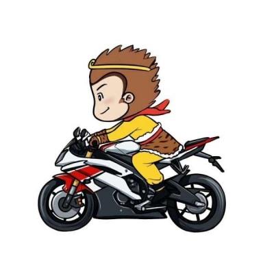 可爱卡通头像骑着摩托(骑摩托的可爱头像)