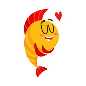 有黄色鱼的情侣头像(情侣头像关于鱼的)