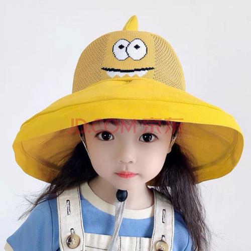 一个小孩戴个黄色帽子的头像(一个娃娃戴着帽子头像)