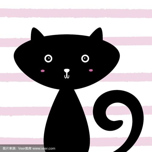 猫咪头像黑色条纹(猫猫头像黑白毛猫)