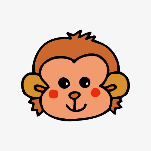 猴子头像可爱呆萌卡通(可爱卡通猴子头像图片大全)