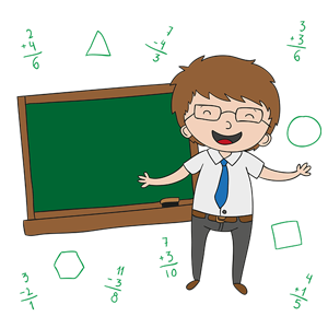 职业头像数学老师男卡通(男数学老师头像卡通图片)