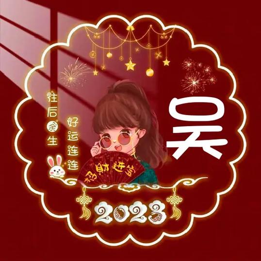 2022吴姓中国红头像(吴姓logo头像)