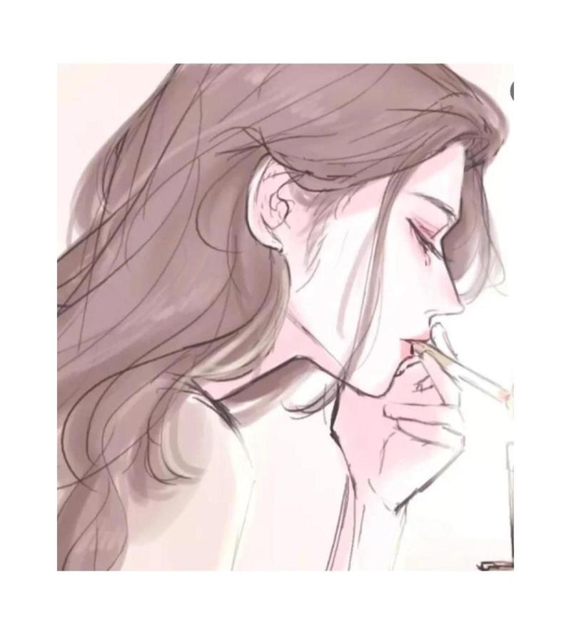 动漫女生头像吸烟(吸烟的头像伤感图片)