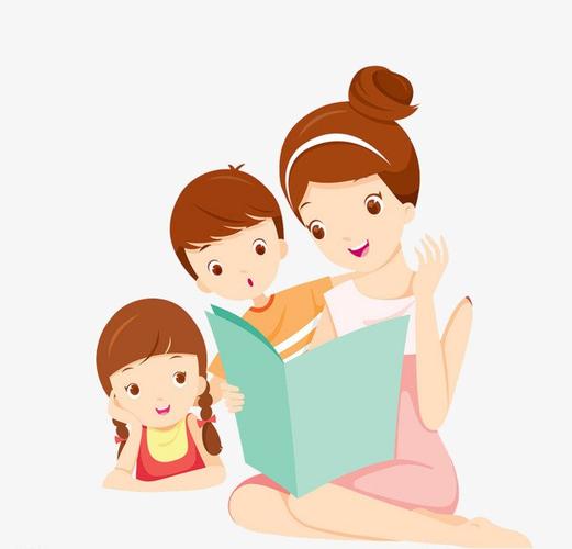 微信妈妈儿子女儿卡通头像(卡通微信头像妈妈和两个女儿)