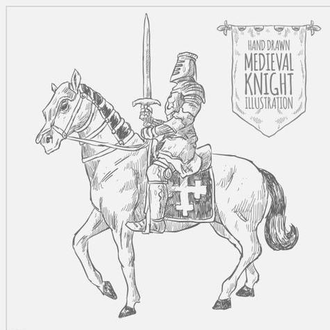 中世纪骑士头像黑白 图文(中世纪骑士帅气高清头像)