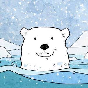北极熊图片头像动漫(北极熊动漫可爱头像)
