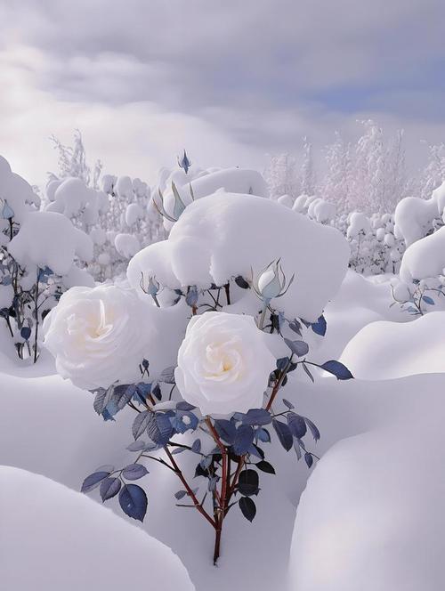 雪山背景手拿玫瑰头像(头像背景雪山)