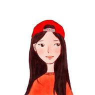 戴红色帽子的女孩卡通头像(戴红色棒球帽子的女生头像)