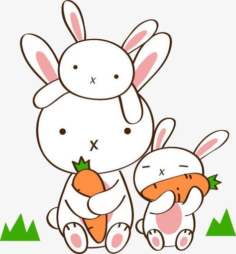 兔子与胡萝卜情侣头像(兔子带胡萝卜的情侣头像)