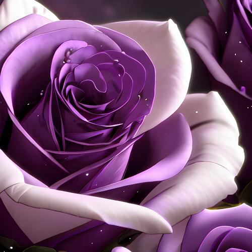 玫瑰头像 紫色(有玫瑰元素的头像)