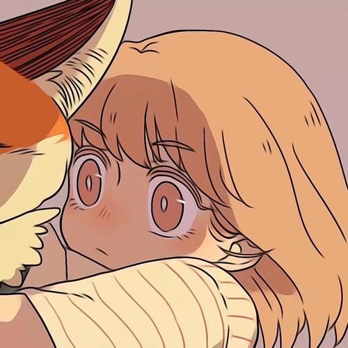 狐狸和少女的情侣头像(狐狸情侣头像图片大全)