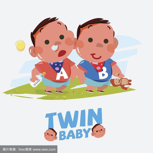 双胞胎男孩头像可爱呆萌(双胞胎男孩头像超萌卡通)