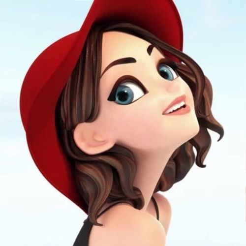 戴红帽子的女孩的头像(女生头像戴红帽子)