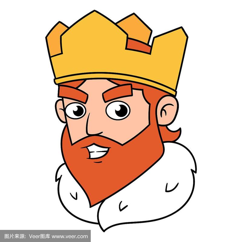 国王头像动漫帅气(国王头像卡通)