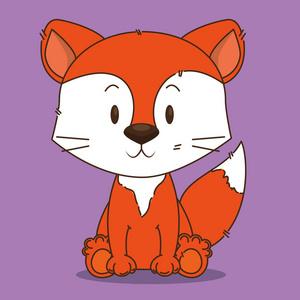 可爱的紫色小狐狸头像(可爱纯洁的小狐狸头像)