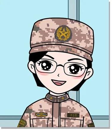 女性军人卡通微信头像(微信军人头像卡通图片大全)