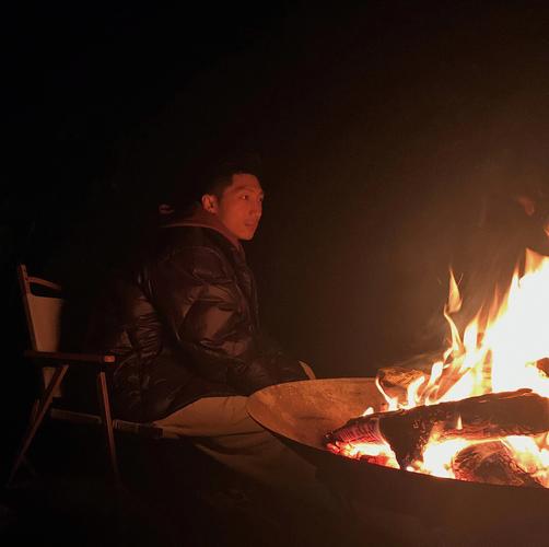 男生头像背影坐在篝火的面前(男生头像背影坐着低头)