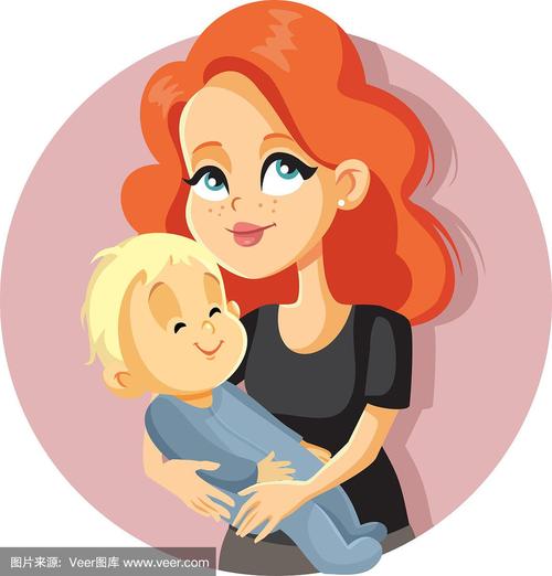 母亲和孩子的图片动漫头像(母亲与儿子头像动漫图片)