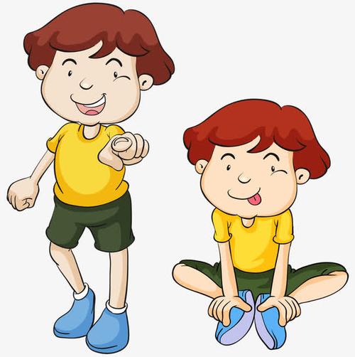 双胞胎男孩的卡通头像(两个小男孩卡通头像)